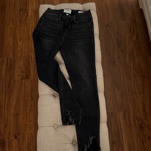 Frame Denim Dark Wash Skinny Jeans